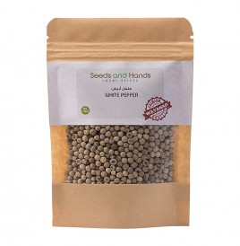 Seeds And Hands White Pepper   Pack  50 grams